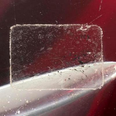  Salviati RUBY RED AND CLEAR MURANO GLASS SOMMERSO BOTTLE BY SALVIATI