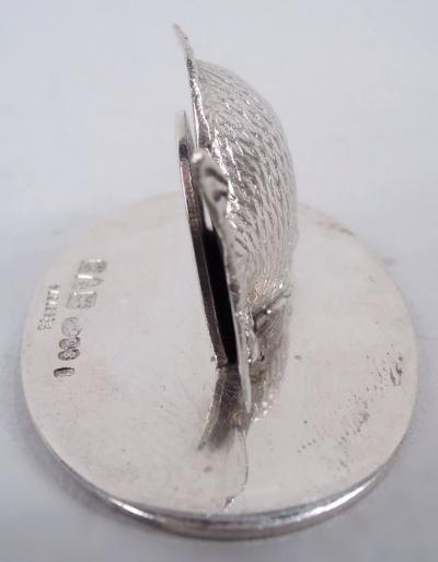  Sampson Mordan Co English Edwardian Sterling Silver Figural Fish Place Card Holders 1908