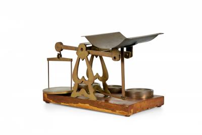  Sampson Mordan Co English Victorian Postal Scales with Brass Weights