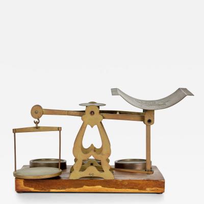  Sampson Mordan Co English Victorian Postal Scales with Brass Weights
