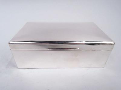  Sampson Mordan Large English Modern Sterling Silver Box 1914