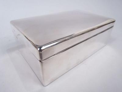  Sampson Mordan Large English Modern Sterling Silver Box 1914