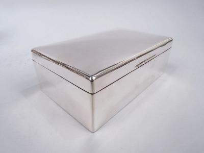  Sampson Mordan Large English Modern Sterling Silver Box 1914