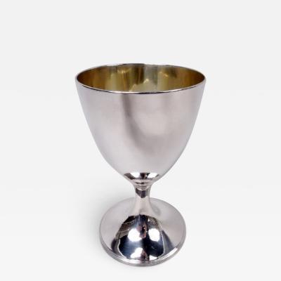  Samuel Godbehere Antique English Georgian Neoclassical Sterling Silver Goblet 1803