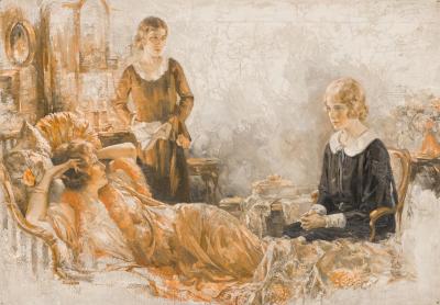  Samuel Marshall Frantz American 1920s oil painting by Samuel Marshall Franz The Heart of Juanita 