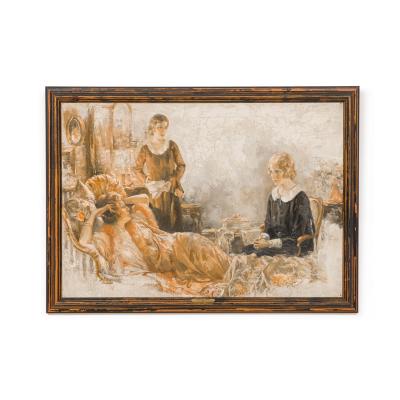 Samuel Marshall Frantz American 1920s oil painting by Samuel Marshall Franz The Heart of Juanita 