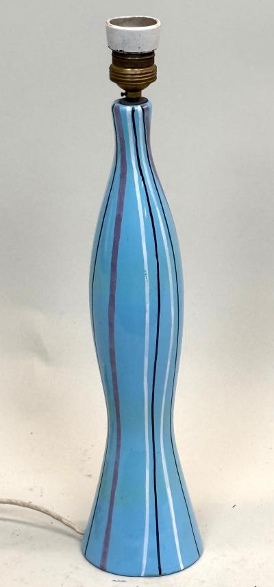  San Polo Italian Hand Paint Sculpture Table Lamp by Otello Rosa San Polo Venezia 1950