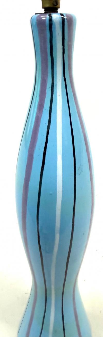  San Polo Italian Hand Paint Sculpture Table Lamp by Otello Rosa San Polo Venezia 1950