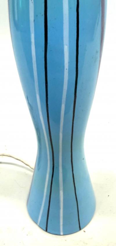  San Polo Italian Hand Paint Sculpture Table Lamp by Otello Rosa San Polo Venezia 1950