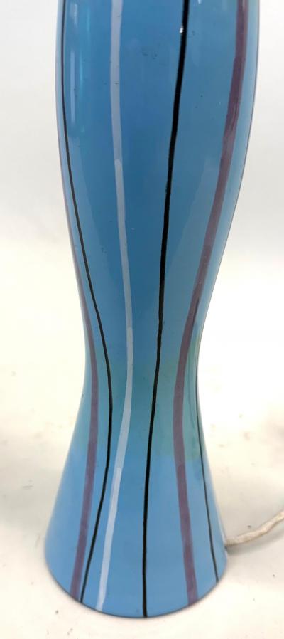  San Polo Italian Hand Paint Sculpture Table Lamp by Otello Rosa San Polo Venezia 1950