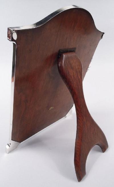  Sanders Mackenzie Large Gorgeous English Art Deco Blue Enamel Picture Frame 1927