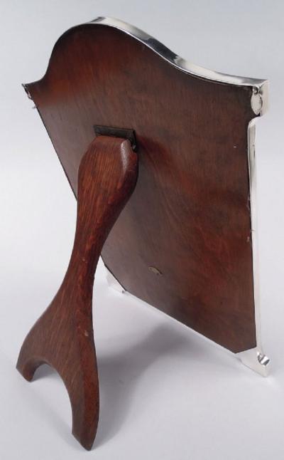  Sanders Mackenzie Large Gorgeous English Art Deco Blue Enamel Picture Frame 1927