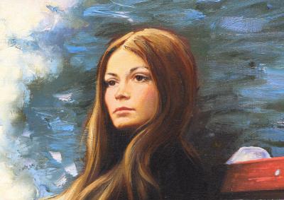 Sandu Liberman Woman on a Park Bench