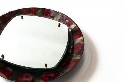  Santambroggio e DeBerti Mid Century Italian Illuminated Wall Mirror By Santambroggio e DeBerti Labeled