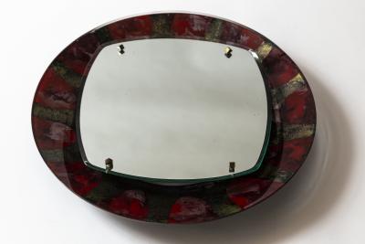  Santambroggio e DeBerti Mid Century Italian Illuminated Wall Mirror By Santambroggio e DeBerti Labeled