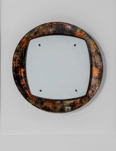  Santambrogio De Berti Backliti Round Mirror