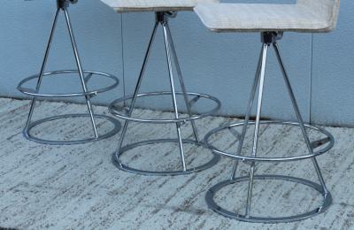  Saporiti 1980s Dania Bar Stools Designed By Salvati E Tresoldi For Saporiti