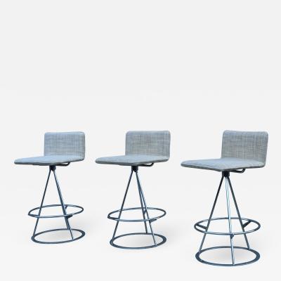  Saporiti 1980s Dania Bar Stools Designed By Salvati E Tresoldi For Saporiti