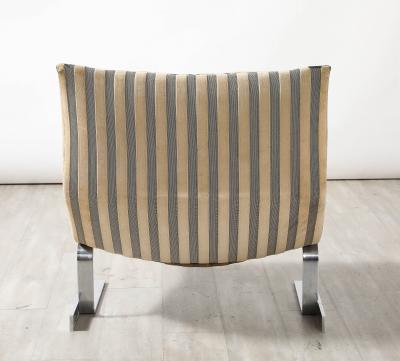  Saporiti Giovanni Offredi Onda Lounge Chair and Ottoman for Saporiti Italy circa 1970