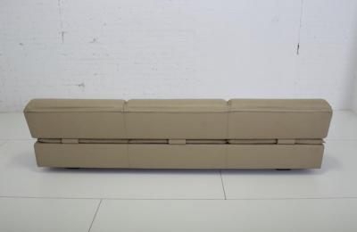  Saporiti Giovanni Offredi for Saporiti Leather Sofa