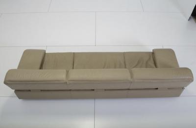  Saporiti Giovanni Offredi for Saporiti Leather Sofa