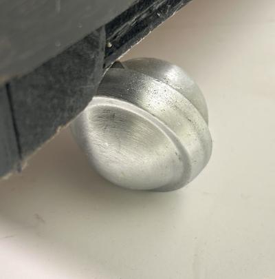  Saporiti MCM Vintage Black Lacquered and Walnut Bar attributed to Italian Maker Saporiti