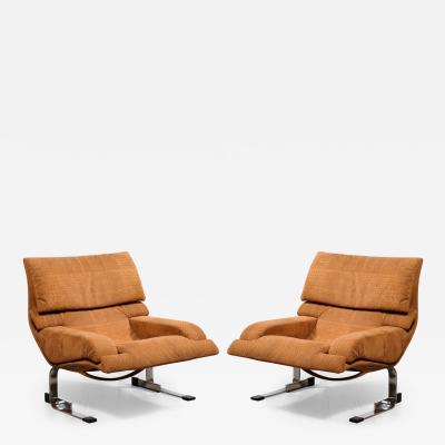  Saporiti Pair of Lounge Chairs