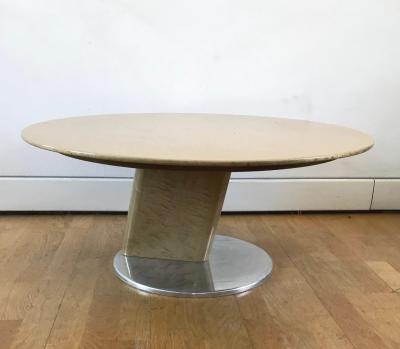  Saporiti Post Modern Round Coffee Table