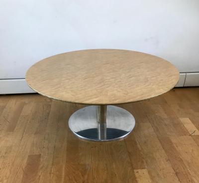  Saporiti Post Modern Round Coffee Table
