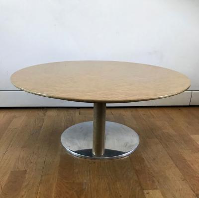  Saporiti Post Modern Round Coffee Table