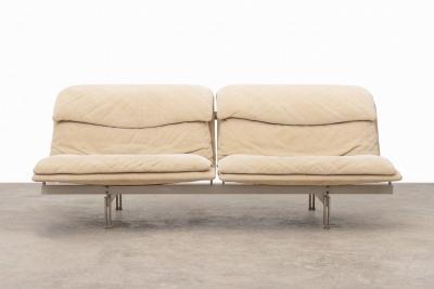  Saporiti Saporiti Italia Two Seater Wave Sofa by Giovanni Offredi 1970s
