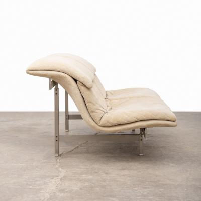  Saporiti Saporiti Italia Two Seater Wave Sofa by Giovanni Offredi 1970s