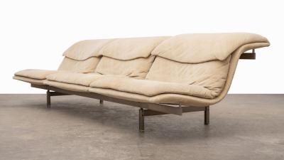  Saporiti Saporiti Italia Wave Sofa by Giovanni Offredi 1970s