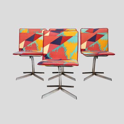 Saporiti Set of 4 dining chairs by Saporiti Italia