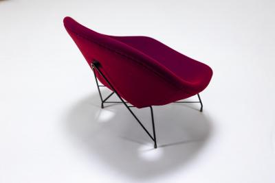  Saporiti Set of Two Cosmos Lounge Chairs by Augusto Bozzi for Saporiti Italy 1954