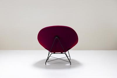  Saporiti Set of Two Cosmos Lounge Chairs by Augusto Bozzi for Saporiti Italy 1954