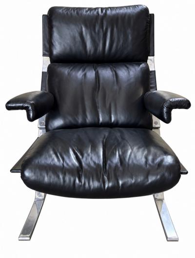  Saporiti Vittorio Introini for Saporiti Italia P60 Lounge Chair P61 Ottoman Italy 1970