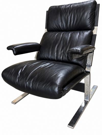  Saporiti Vittorio Introini for Saporiti Italia P60 Lounge Chair P61 Ottoman Italy 1970