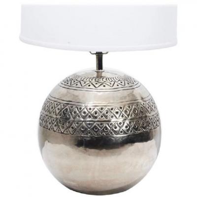  Sarreid Ltd Polished Nickel Lamp by Sarreid Ltd 