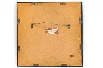  Sarreid Ltd Sarreid Ltd Mid Century American Studded Square Brass Frame Mirror