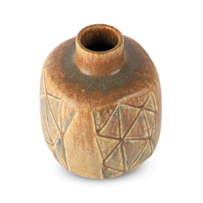  Saxbo Vase with Triangular Reliefs by Eva Staehr Nielsen for Saxbo