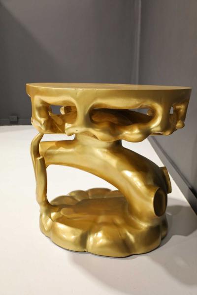  Scala Luxury Scala Luxury Gold Leaf Truffle Trunk Table
