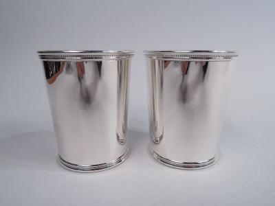  Scearce Pair of Scearce I Like Ike Eisenhower Era Sterling Silver Mint Juleps