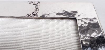  Scharling Co American Craftsman Hand Hammered Sterling Silver Picture Frame