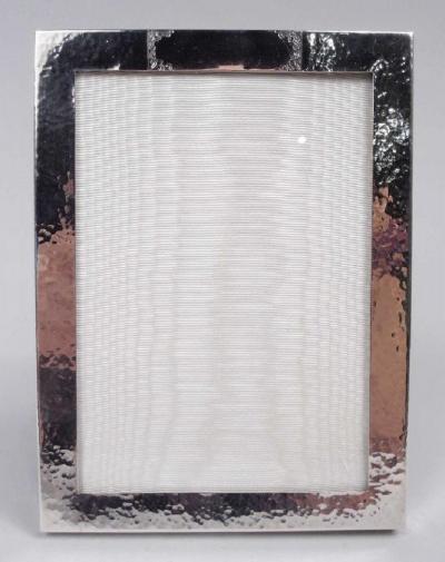  Scharling Co American Craftsman Hand Hammered Sterling Silver Picture Frame