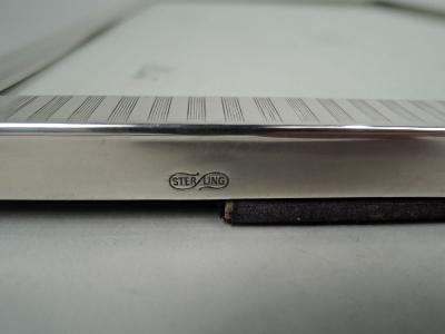  Scharling Co Antique American Art Deco Sterling Silver Picture Frame