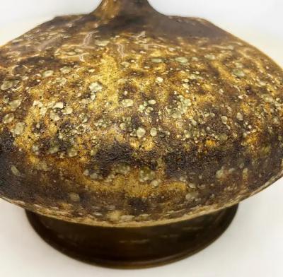  Scheurich Carstens 1960s Lava Glazed Scheurich Carstens Ceramic Table Lamps Original Shades Pair