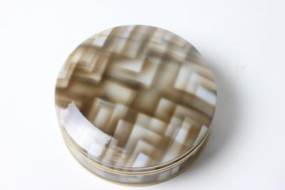  Schierholz Sohn Bauhaus Spritzdekor Covered Porcelain Box by Schierholz Sohn 1925 Germany