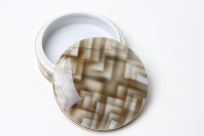  Schierholz Sohn Bauhaus Spritzdekor Covered Porcelain Box by Schierholz Sohn 1925 Germany