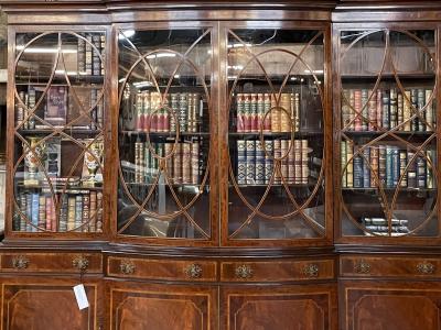 Schmieg Kotzian Schmieg Kotzian Georgian Breakfront or Bookcase Mahogany Satinwood 1920s
